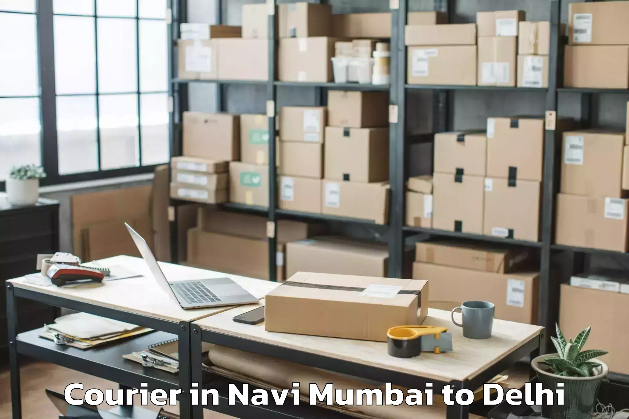 Expert Navi Mumbai to Delhi Courier